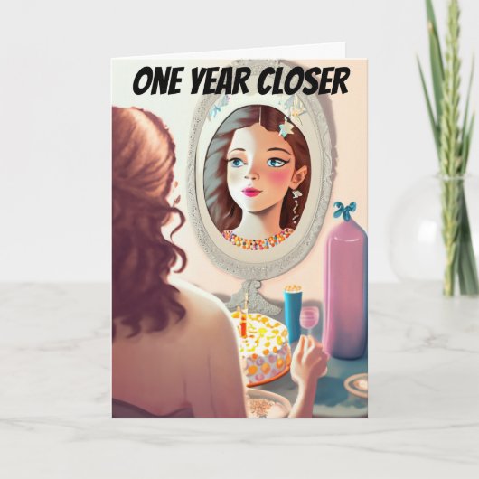 Vrouw Je wordt grappige dochter Verjaardag Kaart (Voorkant)