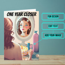 Vrouw Je wordt grappige dochter Verjaardag