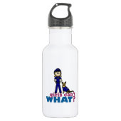 Vrouw K-9 politieman Waterfles (Voorkant)