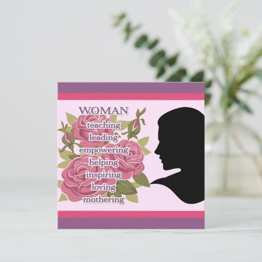 Vrouw Kaart (Staand voorkant)