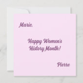 Vrouw Kaart (Achterkant)