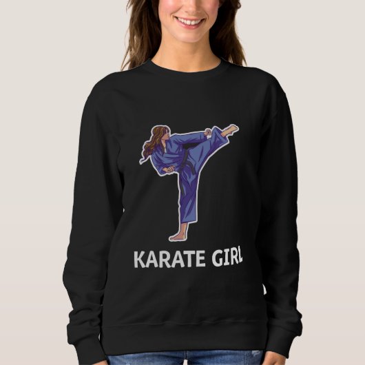 Vrouw Karate Fighter Trui (Voorkant)