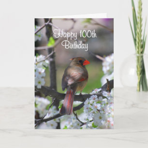 Vrouw Kardinaal 100e verjaardag Kaart