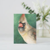 Vrouw Kardinaal KunstBriefkaart Briefkaart (Staand voorkant)