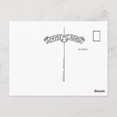 Vrouw Kardinaal op wintertakken Briefkaart (Achterkant)