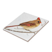 Vrouw kardinaal tegeltje (Zijkant)