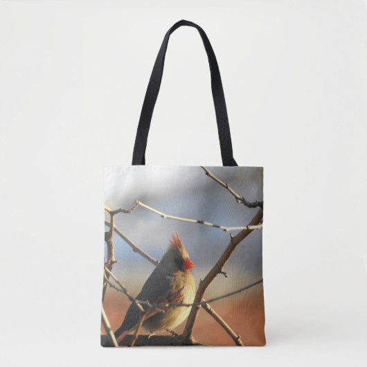 Vrouw kardinaal tote bag (Voorkant)