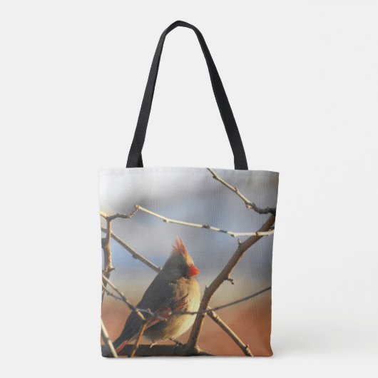Vrouw kardinaal tote bag (Achterkant)