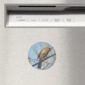 Vrouw kardinaal/vogel magneet (Insitu (Vaatwasser))