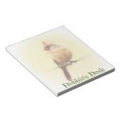 Vrouw Kardinaal zongvogel Notitieblok (Schuin)