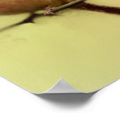 Vrouw Kardinaal zongvogel Poster (Hoek)