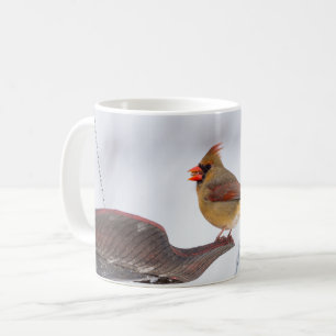 Vrouw kardinale Lunch Time Coffee Mok