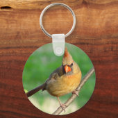 Vrouw Kardinale Sleutelhanger (Voorkant)