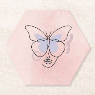 Vrouw Kartonnen Onderzetters