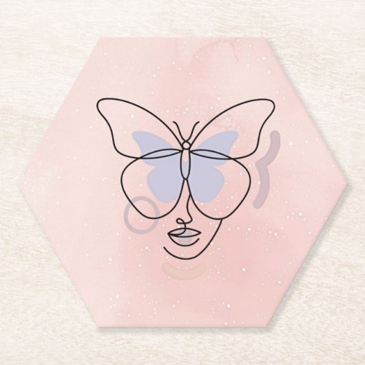 Vrouw Kartonnen Onderzetters (Voorkant)