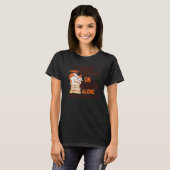 Vrouw Kat Boek Lezen T-shirt (Voorkant volledig)