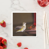 Vrouw keelvogel servet (Insitu)