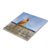 Vrouw keramische keramische vormgeving tegeltje (Zijkant)