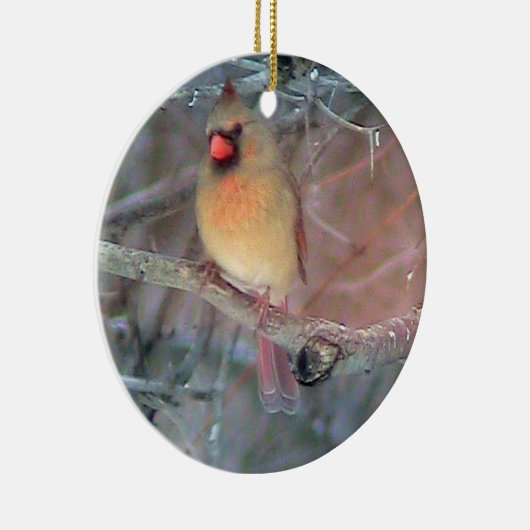 Vrouw kerstavond keramisch ornament (Rechts)