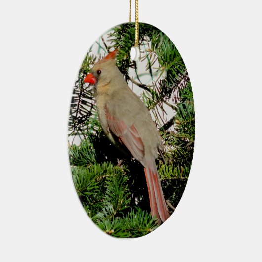 Vrouw kerstavond keramisch ornament (Rechts)