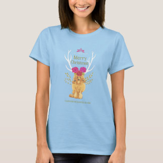 Vrouw kerstgebak T-shirt voor dames