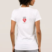 Vrouw kerstgebak T-shirt voor dames (Achterkant)