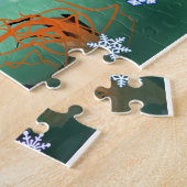 Vrouw Kerstmis Elf Jigzaag Puzzle Legpuzzel (Zijkant)