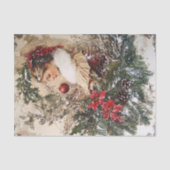 vrouw kerstwinter leeftijd decoupage tissuepapier (Voorkant)