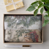 vrouw kerstwinter leeftijd decoupage tissuepapier (Geschenk)