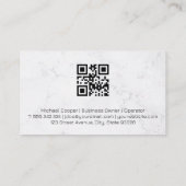 Vrouw keukenvenster reinigen visitekaartje (Achterkant)