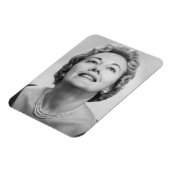 Vrouw kijkt omhoog magneet (Linkerzijde)