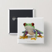 Vrouw kikker 2 vierkante button 5,1 cm (Voorkant /achterkant)