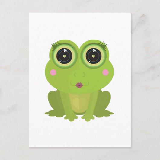 Vrouw Kikker Briefkaart (Voorkant)
