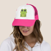 Vrouw Kikker Trucker Pet (In situ)