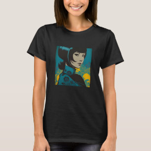 Vrouw Kimono Retro Geisha Japanse Samura T-shirt