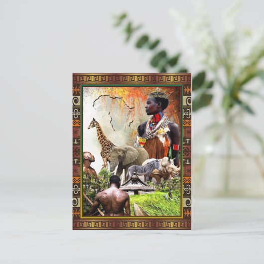 Vrouw King Briefkaart (Staand voorkant)