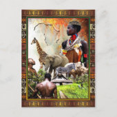 Vrouw King Briefkaart (Voorkant)