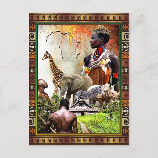 Vrouw King Briefkaart (Voorkant)