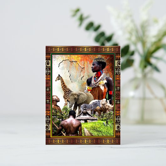 Vrouw King Briefkaart