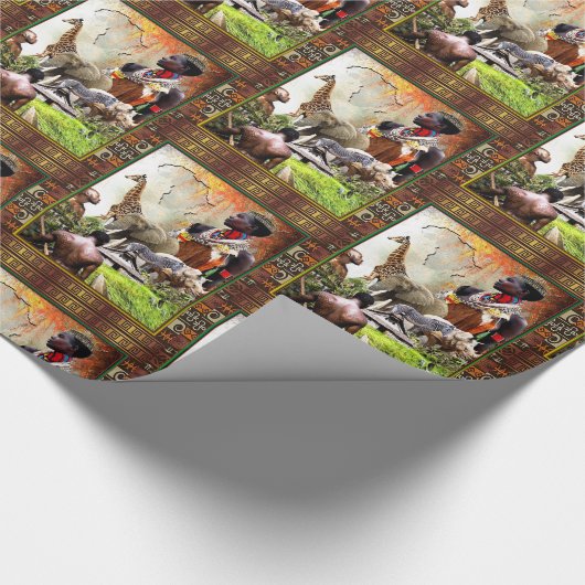 Vrouw King Cadeaupapier (Hoek)