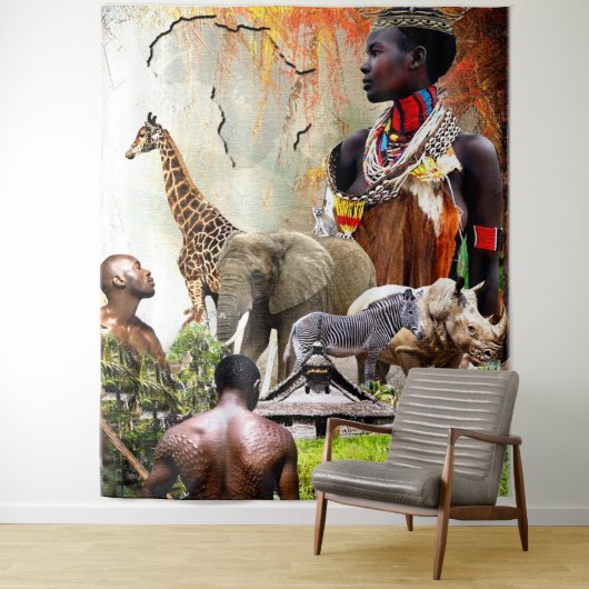 Vrouw King Wandkleed (In situ)