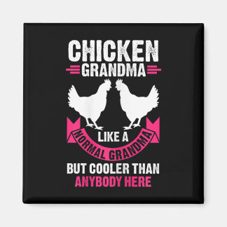 Vrouw Kip Oma Als Een Gewone Oma Maar C Magneet