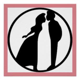 VROUW KISSING MAN PERFECT POSTER