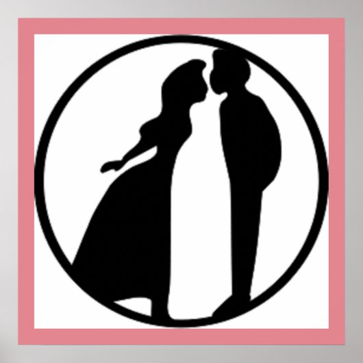 VROUW KISSING MAN POSTER (Voorkant)