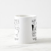 Vrouw klaagt dat hij gokt met kaarten koffiemok (Center)