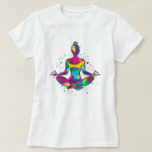 Vrouw klassiek yoga T-shirt