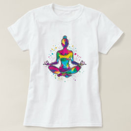 Vrouw klassiek yoga T-shirt