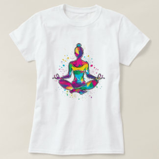 Vrouw klassiek yoga T-shirt