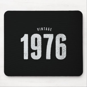 Vrouw klassieke retro 50e verjaardag dames 1976  muismat