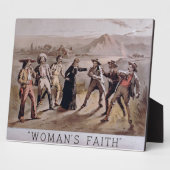 'Vrouw' (kleurenlitho) Fotoplaat (Zijkant)